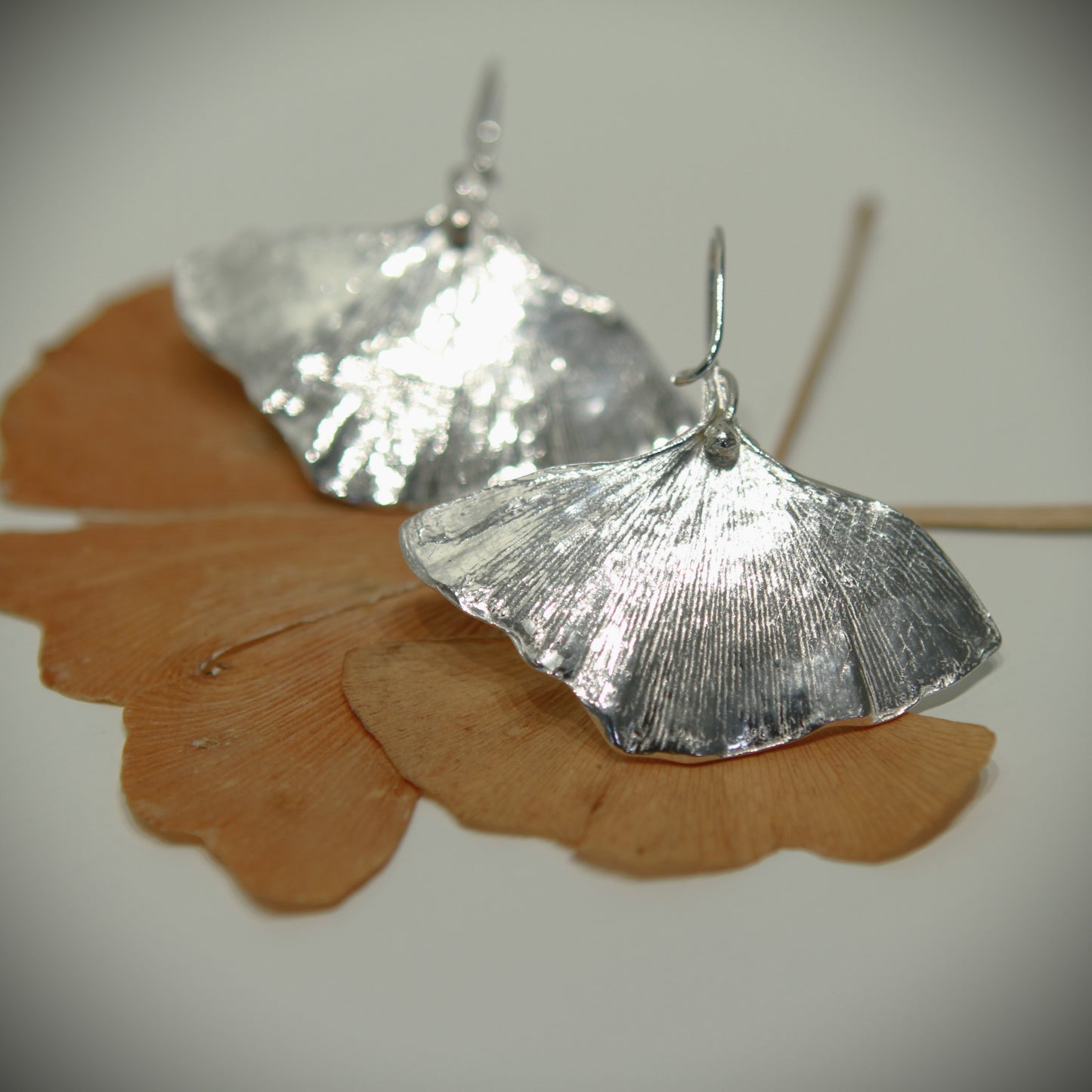 Ginkgo Leaf Earrings
