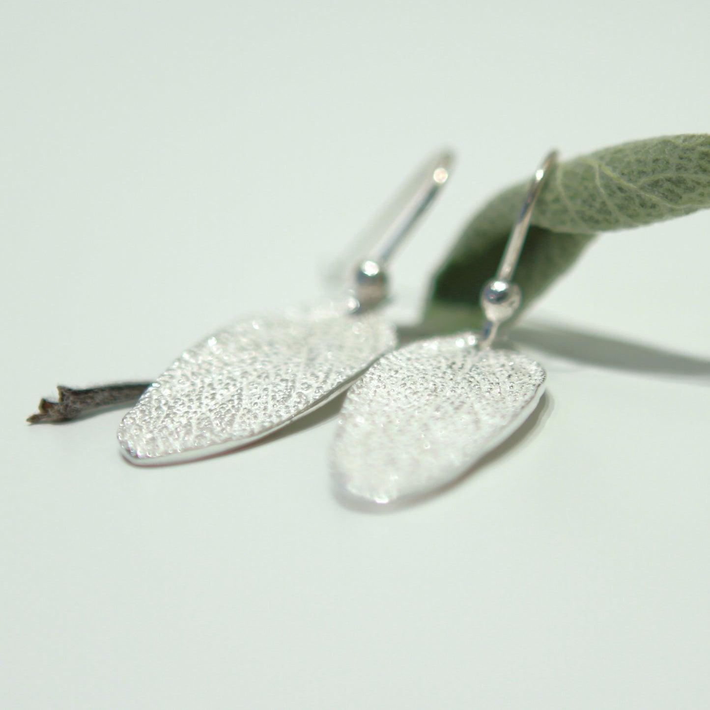 Sage Leaf Earrings